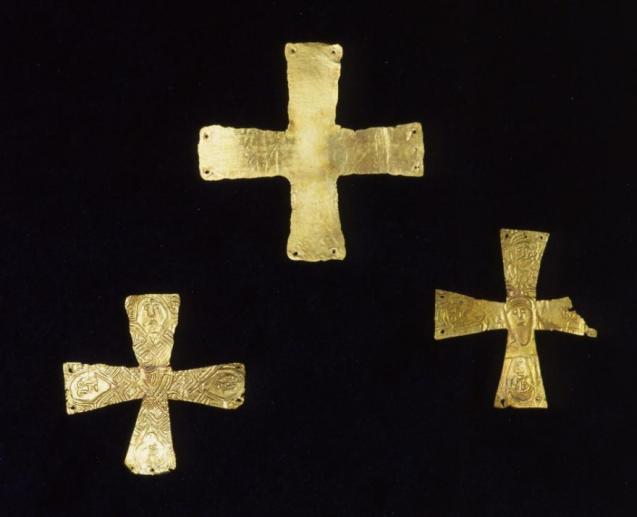 Croci funerarie d'oro longobarde