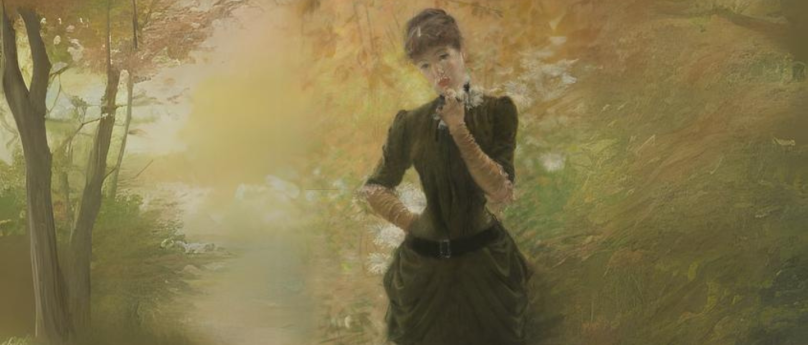 Image of a Woman from De Nittis' Painting