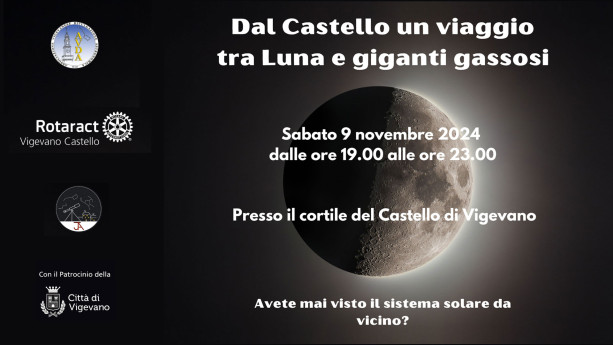 Dal Castello un viaggio tra Luna e giganti gassosi