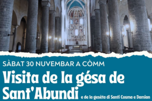 Visita de la gésa de Sant'Abundi e de la gesèta di Santi Cosma e Damian