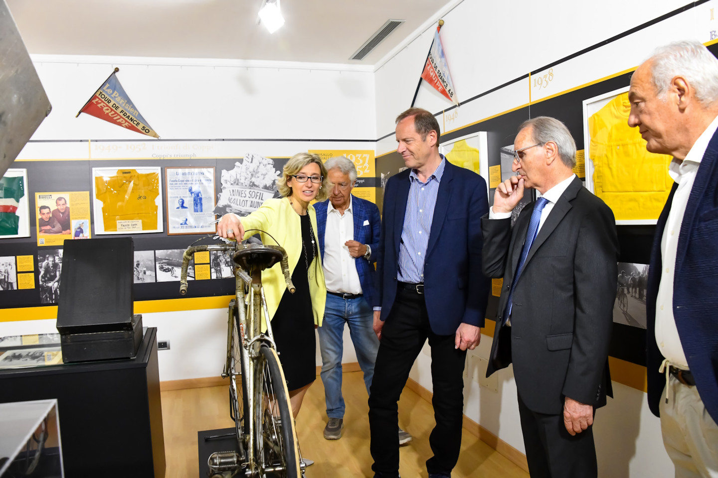 Christian Prudhomme, direttore del Tour de France in visita al Museo