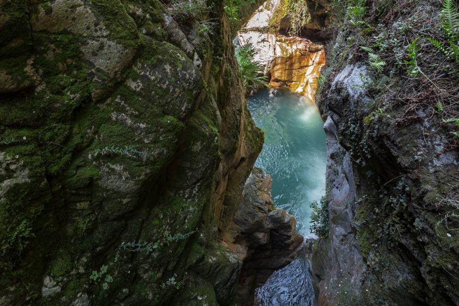 9. Abstieg zum Orrido-Wasserfall